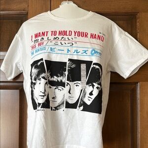 The Beatles White Graphic T-Shirt